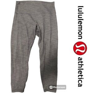 Lululemon | Align Grey Textured Leggings | Size 12